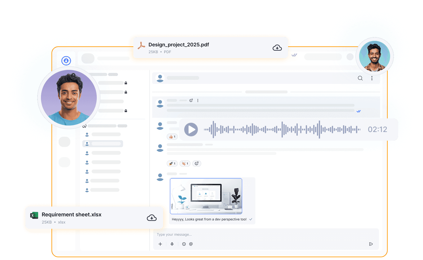 Real-Time Voice Chat and File Sharing Dashboard