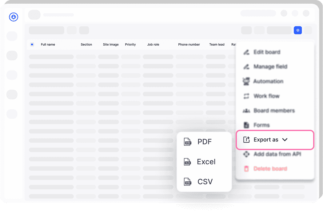Export Your Data Anytime